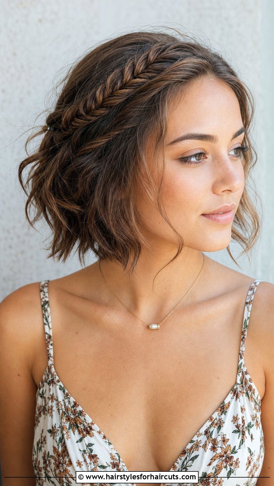 Fishtail Braid For Short Wavy Hair - 25 wedding hairstyles for short wavy hair - 25 wedding hairstyles for short wavy hair