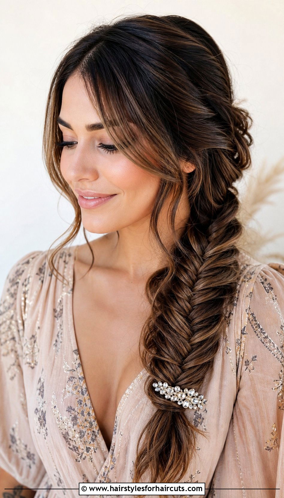 Fishtail Braid For Shoulder Length Hair - 25 wedding hairstyles for shoulder length hair - 25 wedding hairstyles for shoulder length hair