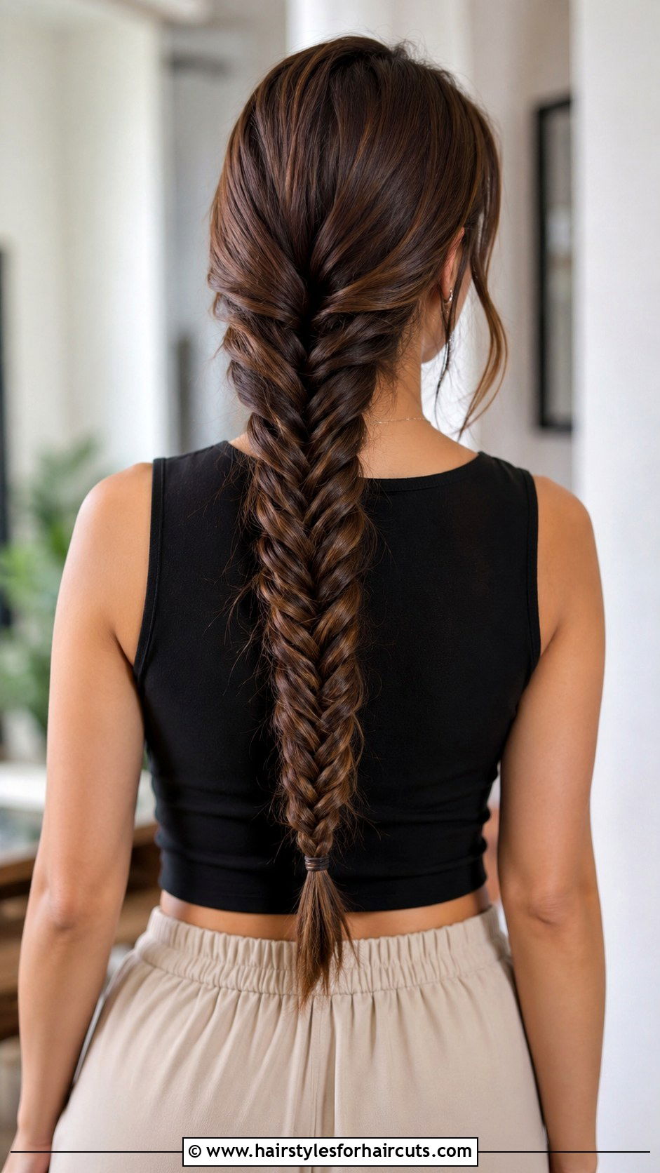 Fishtail Braid For Work - 25 work hairstyles for medium hair - 25 work hairstyles for medium hair