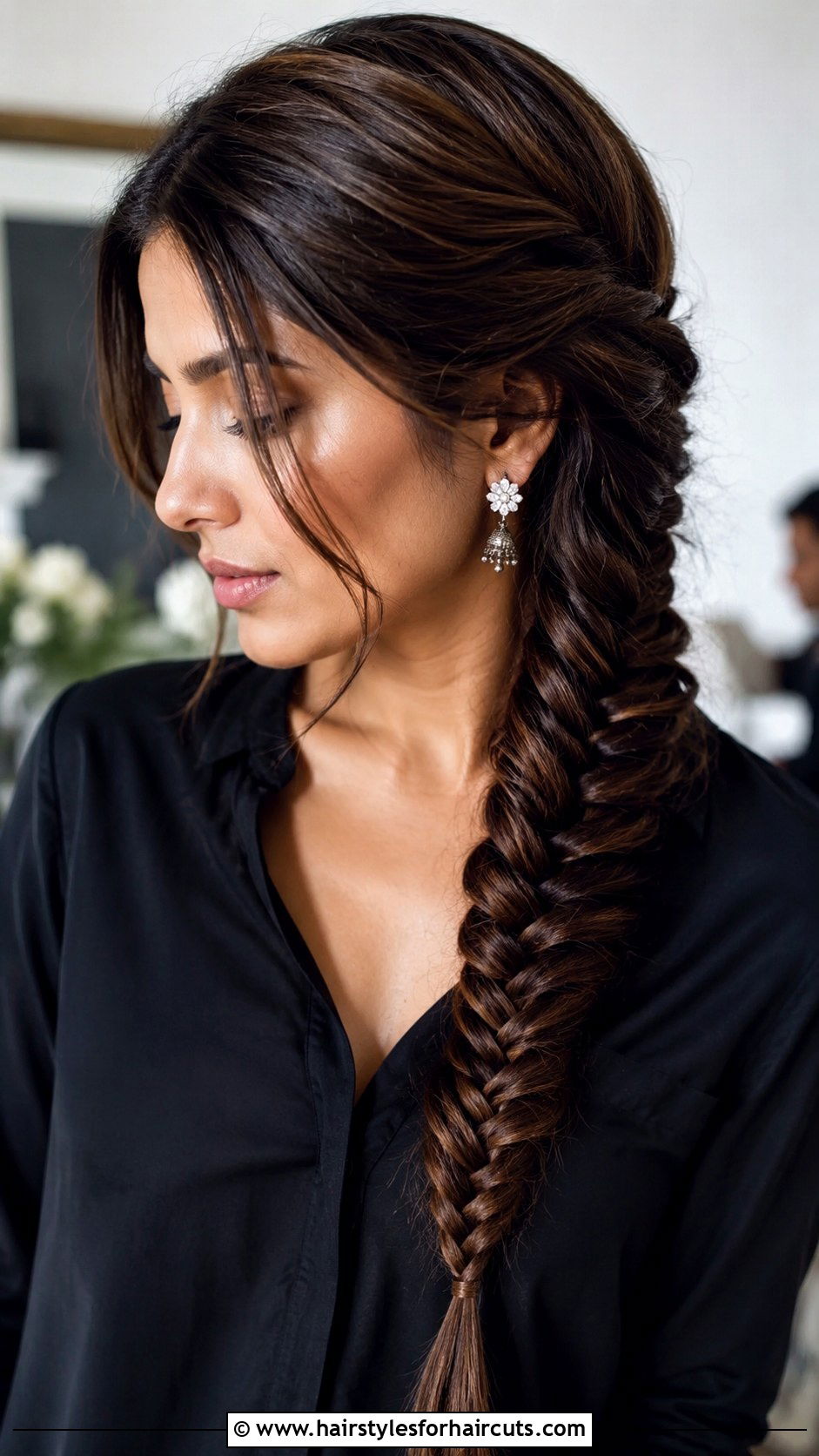 Fishtail Braid Hairstyle - 25 easy funeral hairstyles for long hair - 25 easy funeral hairstyles for long hair