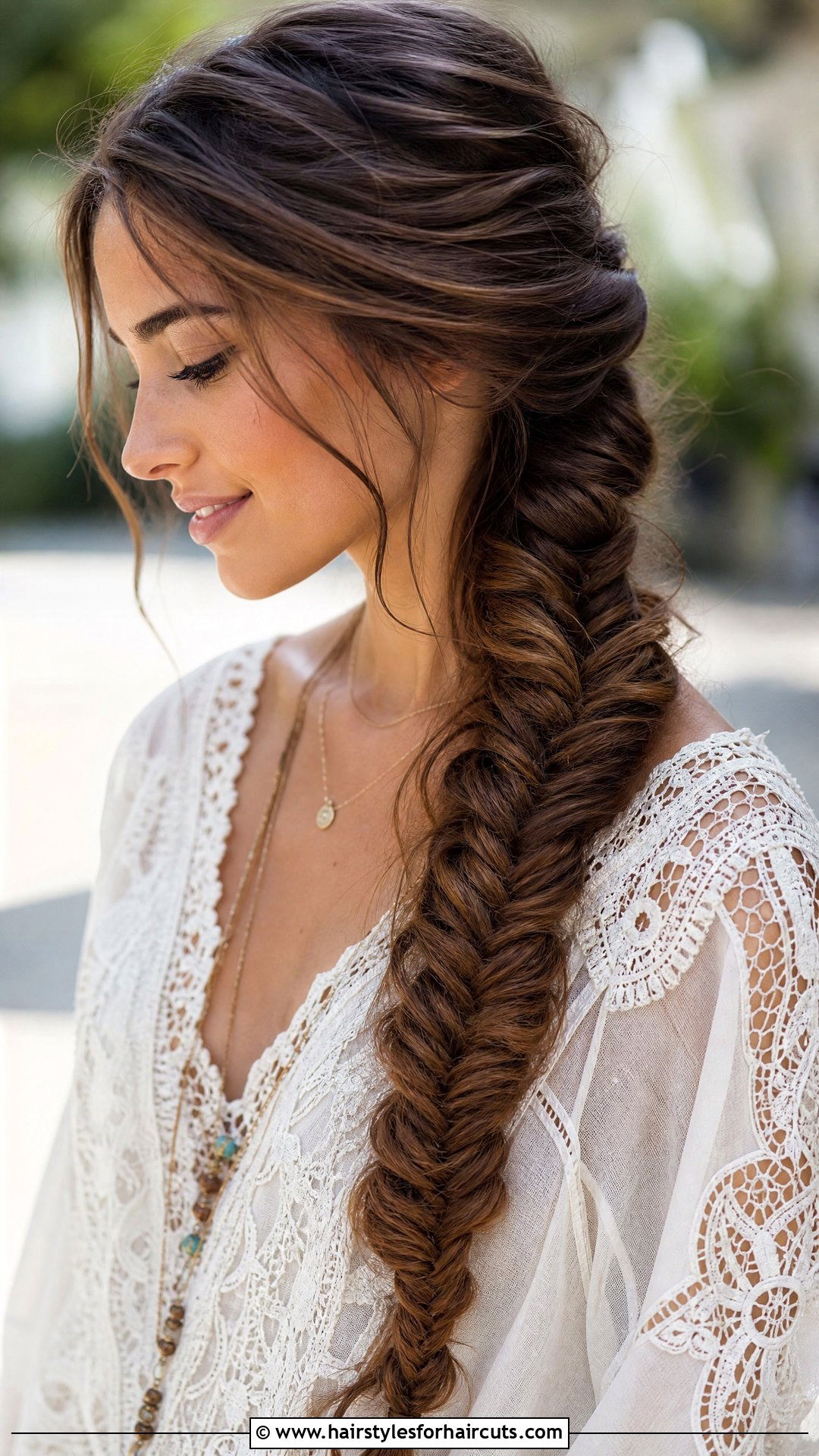 Fishtail Braid Hairstyle - 25 hairstyles with real hair - 25 hairstyles with real hair
