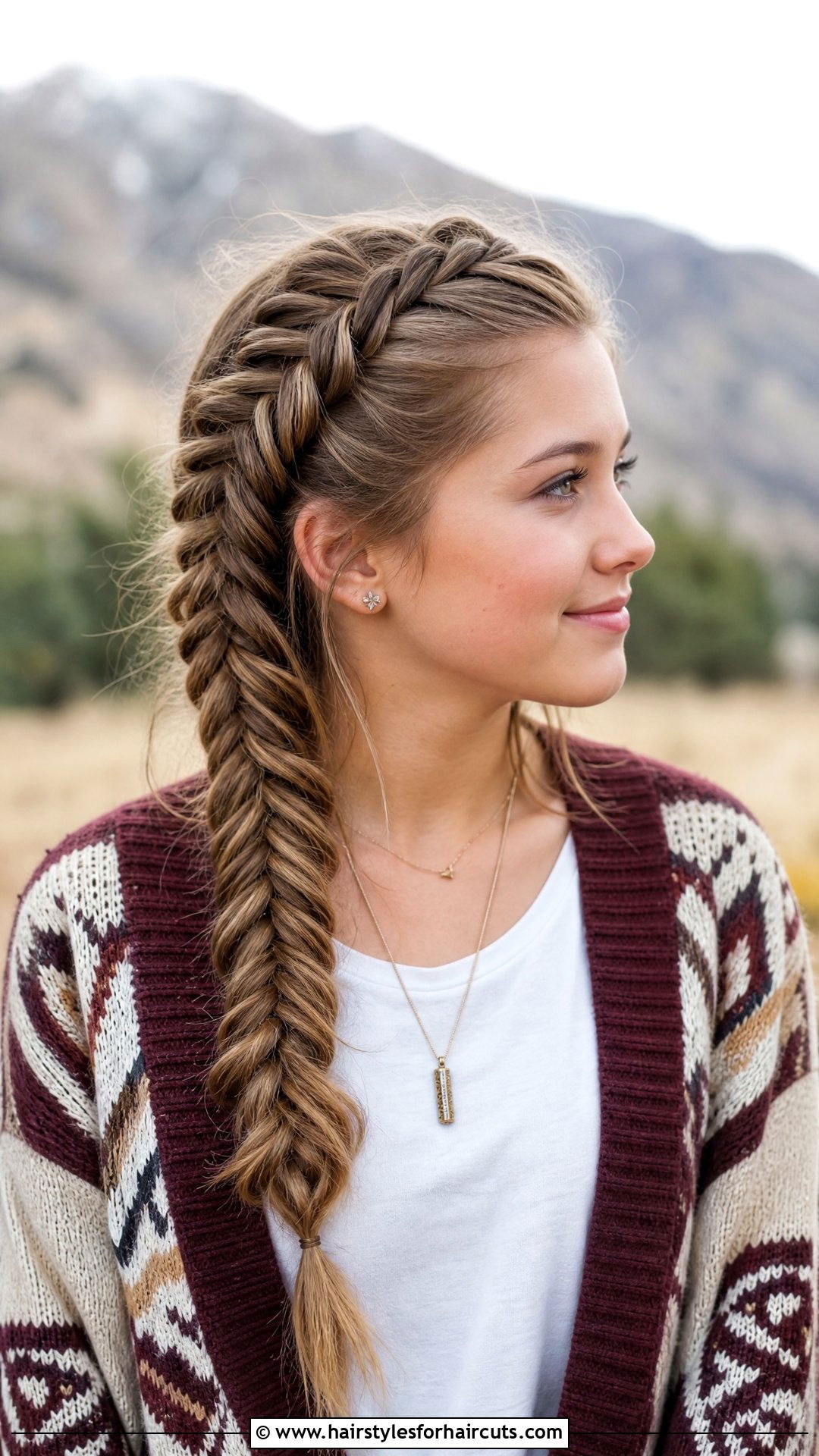 Fishtail Braid Hairstyle - 25 teenage girl hairstyles - 25 teenage girl hairstyles