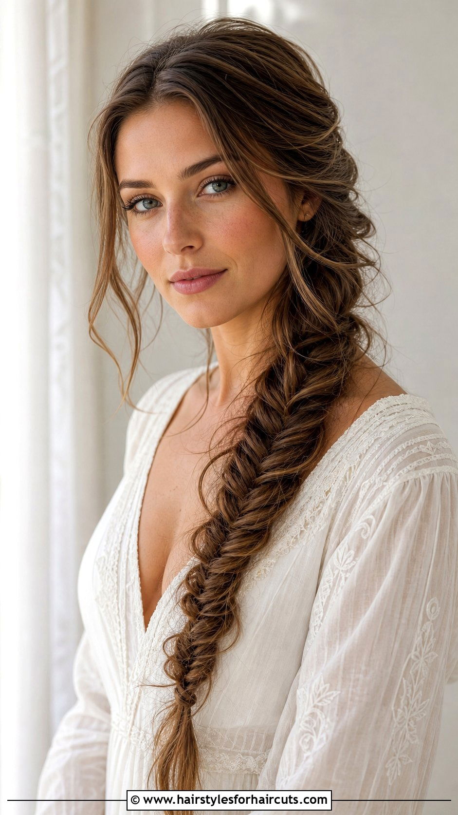 Fishtail Braid Medium Hair - 25 medium hair summer hairstyles - 25 medium hair summer hairstyles