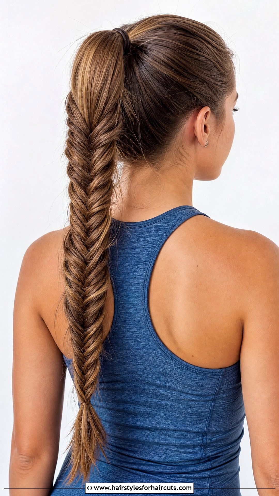 Fishtail Braid Ponytail - 25 basketball hairstyles for girls - 25 basketball hairstyles for girls