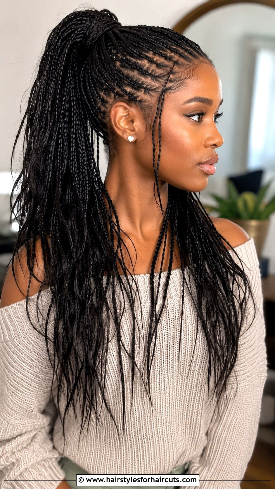Fishtail Braid Ponytail - 25 braid ponytail hairstyles for black hair - 25 braid ponytail hairstyles for black hair