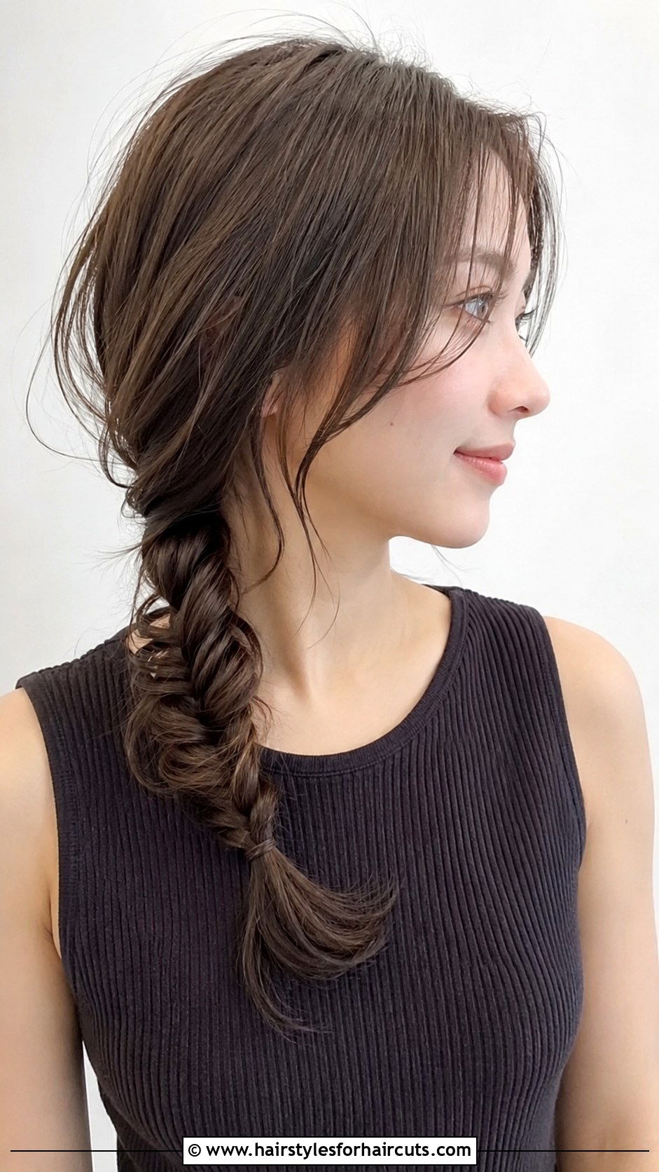 Fishtail Braid Short Hair - 25 beach hairstyles for short hair - 25 beach hairstyles for short hair