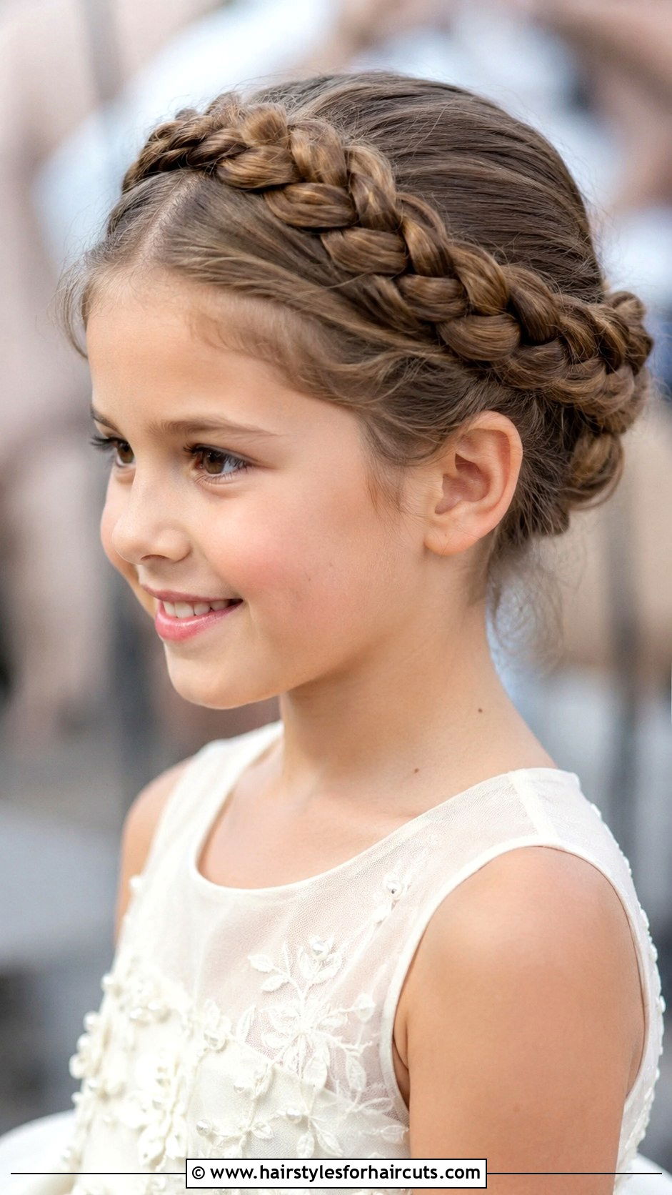 Fishtail Braid Side Sweep - 25 kids girls hairstyles - 25 kids girls hairstyles