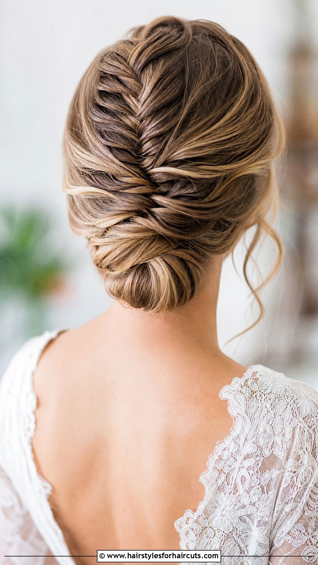 Fishtail Braid Updo - 25 formal wedding hairstyles for long hair - 25 formal wedding hairstyles for long hair