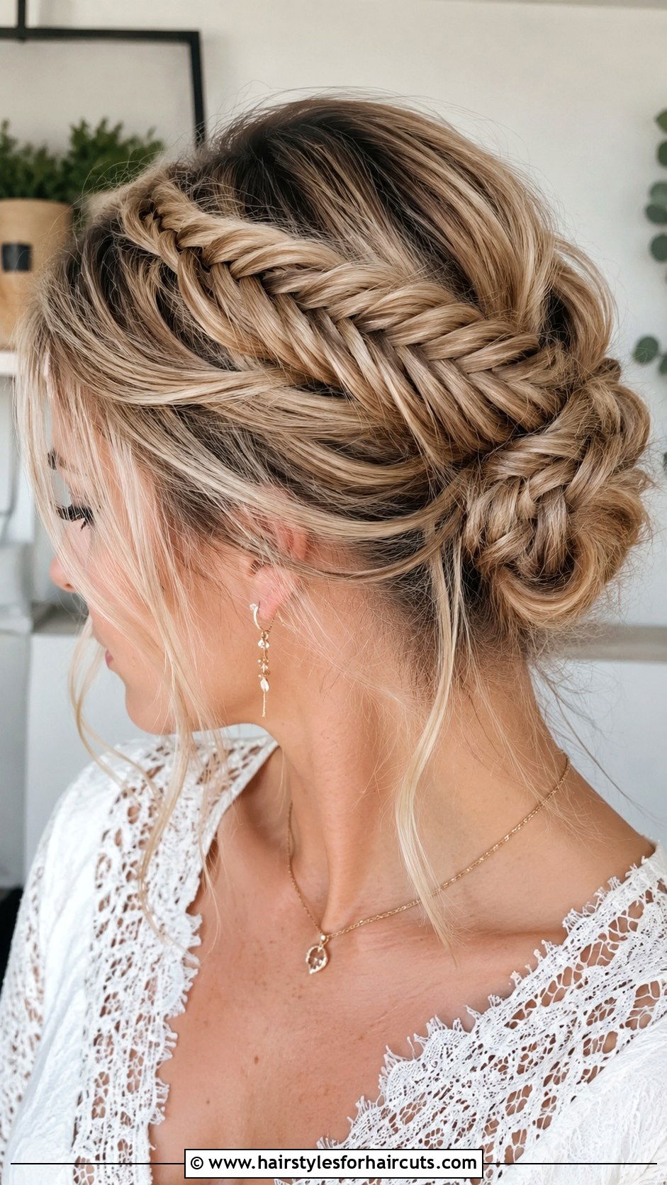 Fishtail Braid Updo - 25 fun hairstyles - 25 fun hairstyles