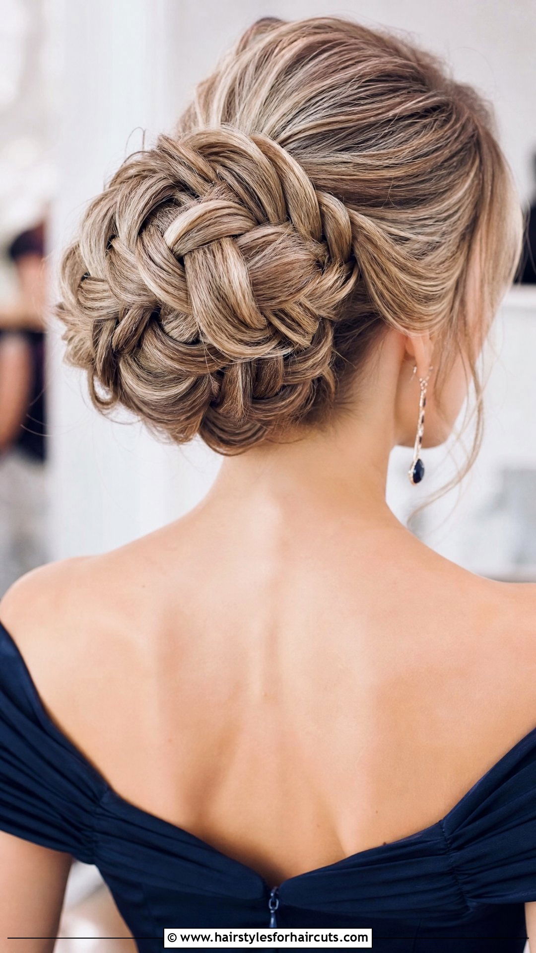 Fishtail Braid Updo - 25 date night hairstyles for thin hair - 25 date night hairstyles for thin hair