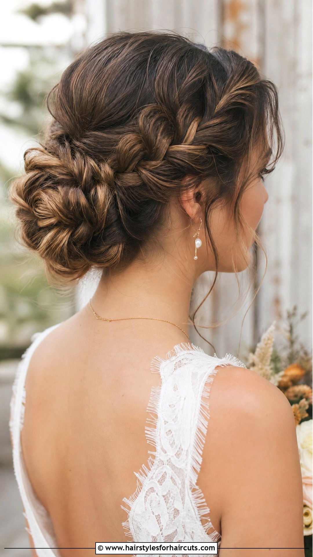 Fishtail Braid Updo Wedding Hairstyle - 25 updo wedding hairstyles for long hair - 25 updo wedding hairstyles for long hair