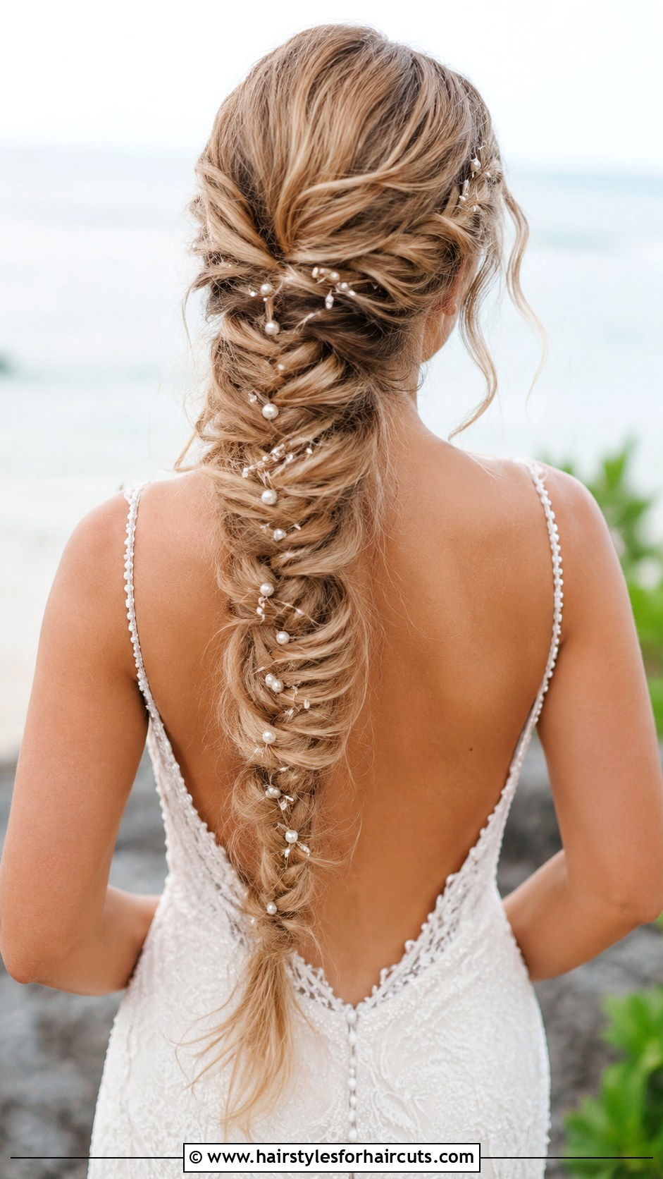 Fishtail Braid Wedding Hair - 25 brides hairstyles for long hair - 25 brides hairstyles for long hair