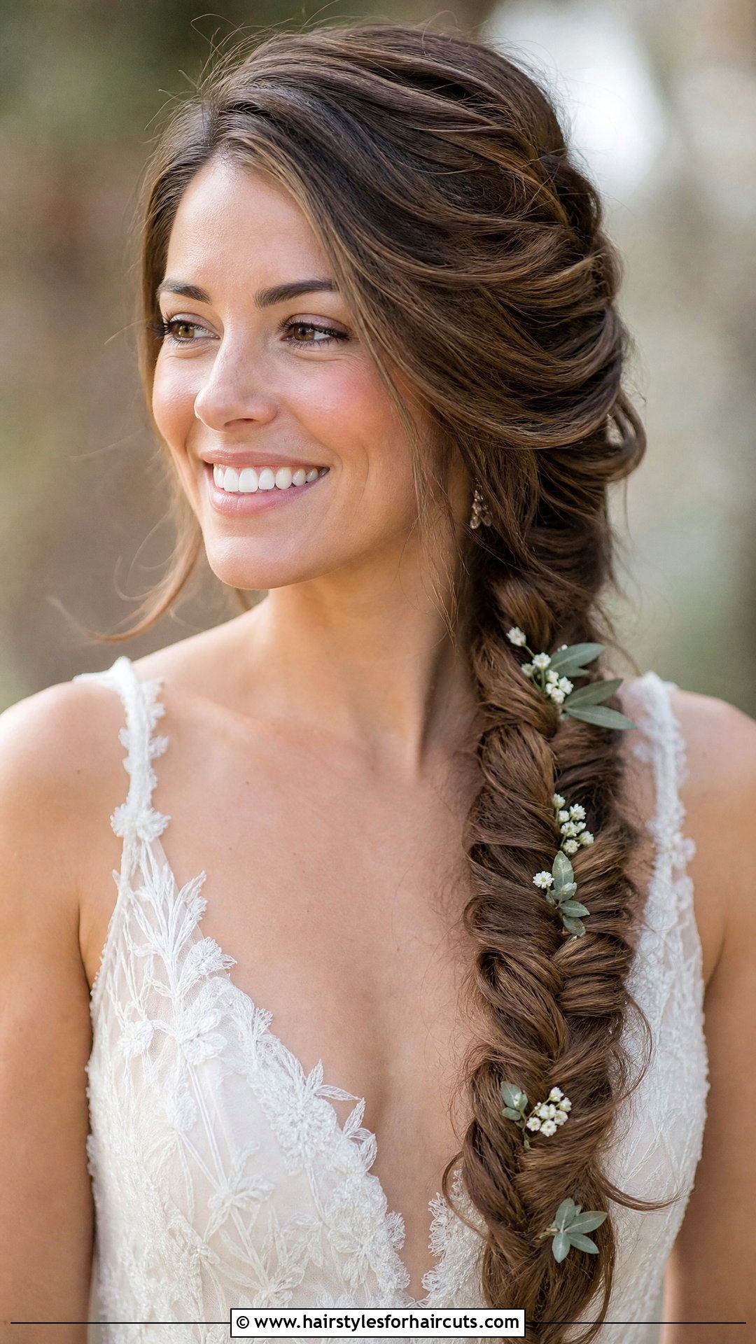 Fishtail Braid Wedding Hair - 25 wedding hairstyles medium length hair - 25 wedding hairstyles medium length hair