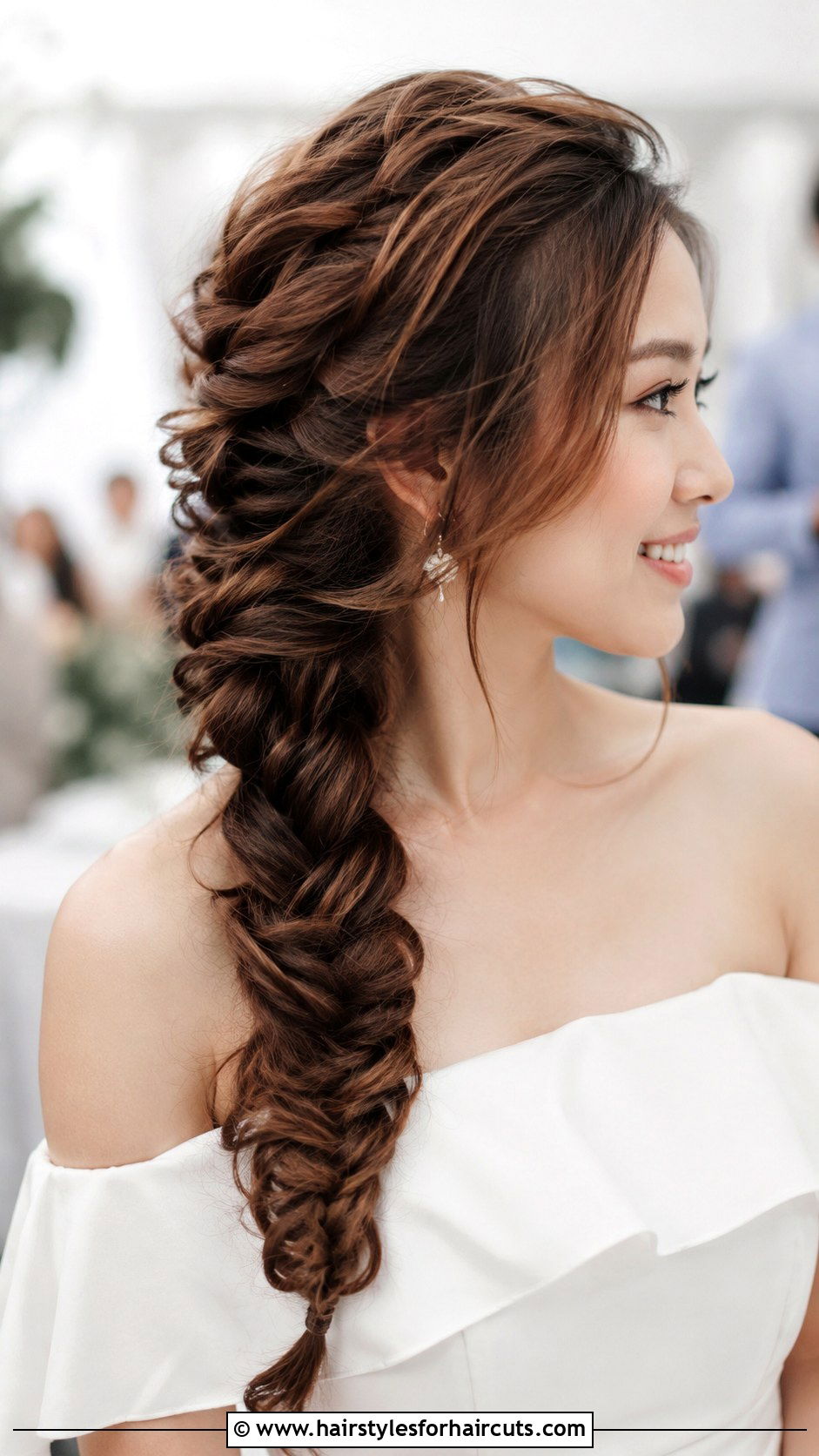 Fishtail Braid Wedding Hairstyle - 25 diy wedding hairstyles for long hair - 25 diy wedding hairstyles for long hair