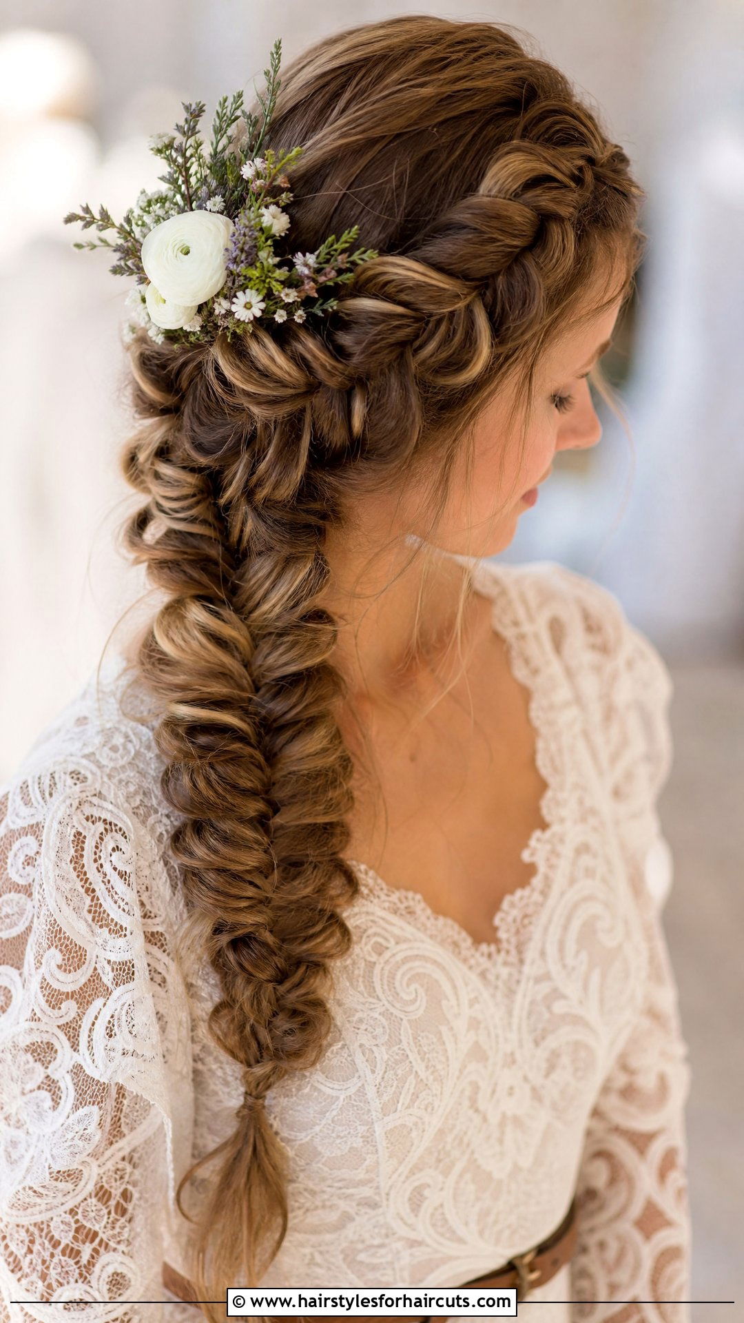 Fishtail Braid Wedding Hairstyle - 25 easy wedding hairstyles - 25 easy wedding hairstyles