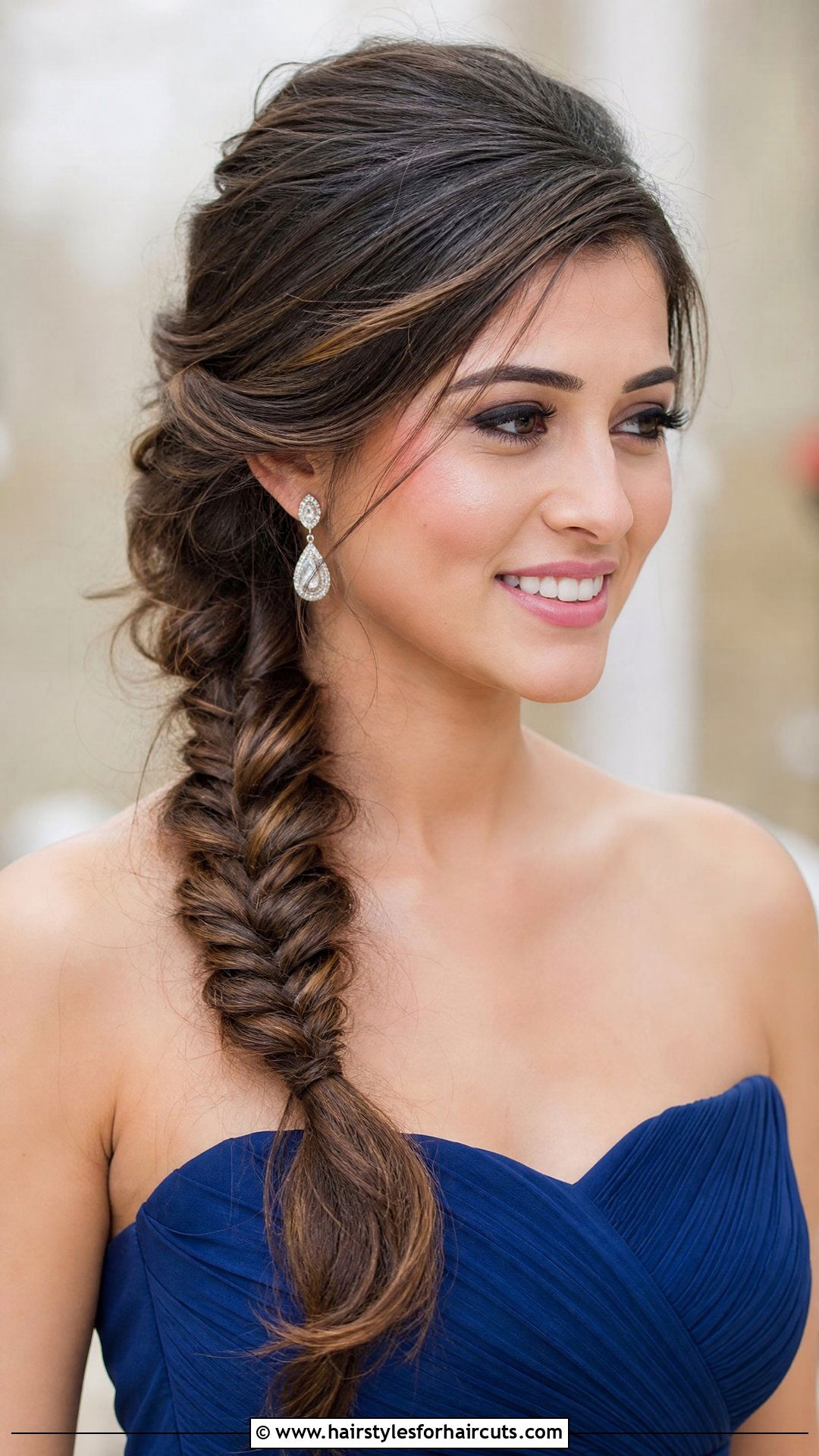 Fishtail Braid Wedding Hairstyle - 25 wedding hairstyles - 25 wedding hairstyles