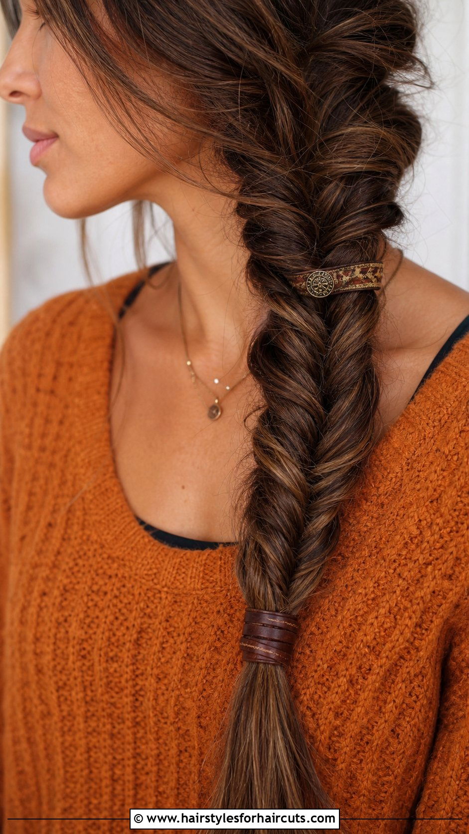 Fishtail Braid With Boho Hair Band - 25 hairstyles with hair bands - 25 hairstyles with hair bands
