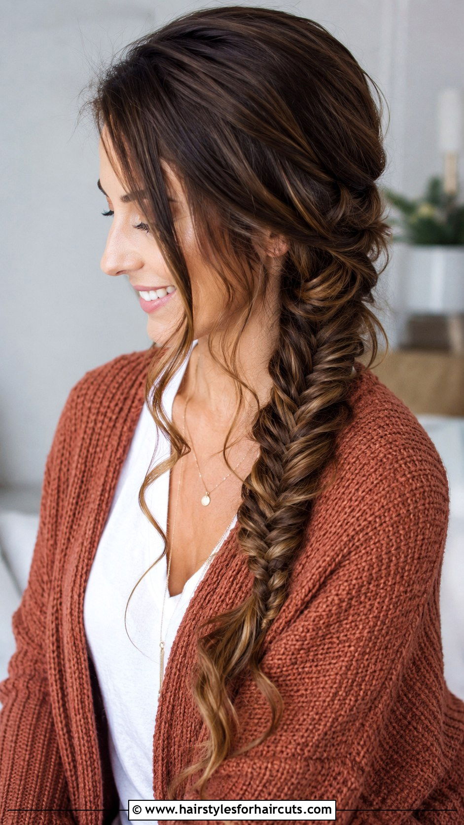 Fishtail Braid With Curls - 25 curling iron hairstyles - 25 curling iron hairstyles