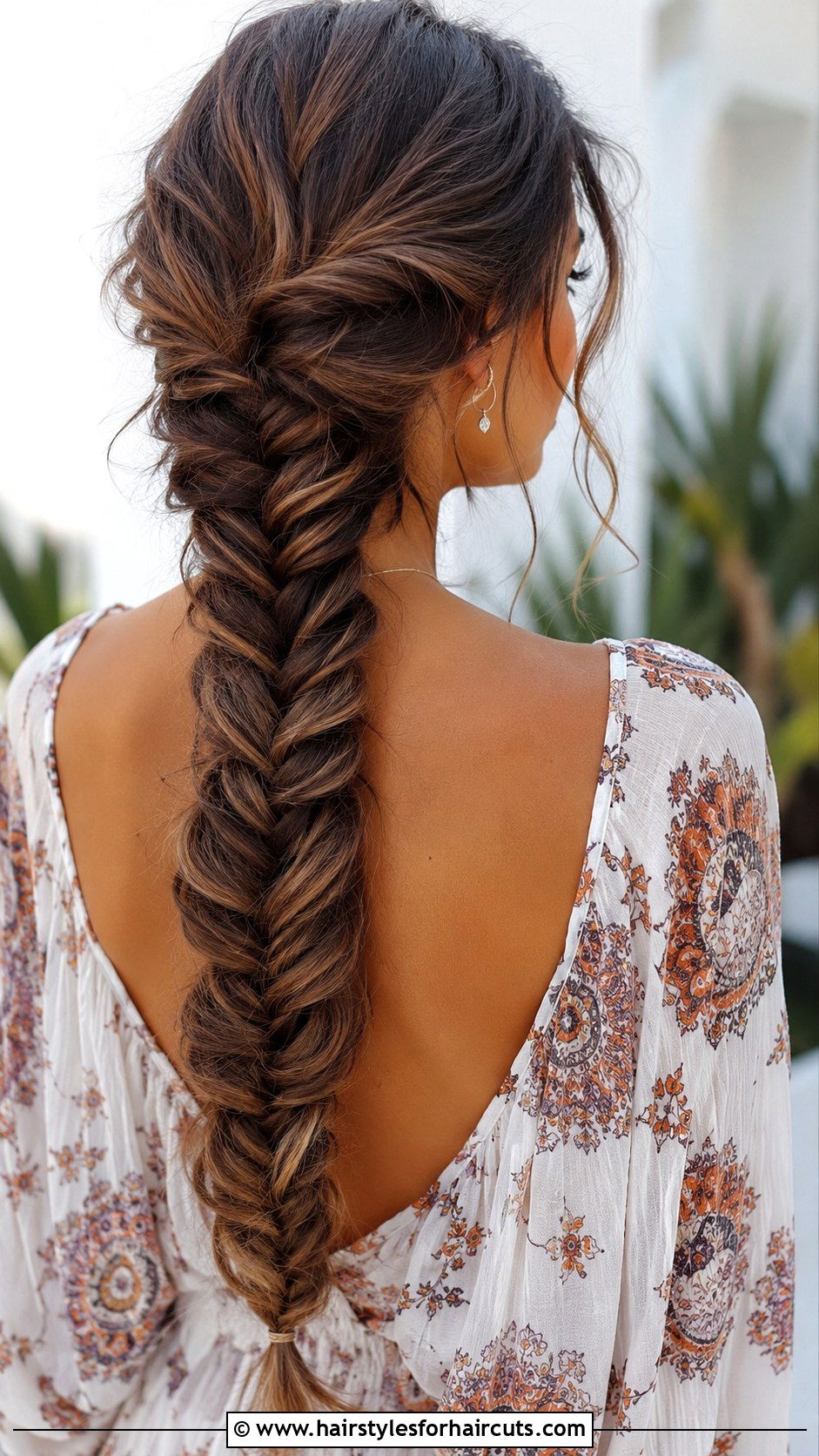Fishtail Braid With Loose Pulls - 25 long hair princess hairstyles - 25 long hair princess hairstyles