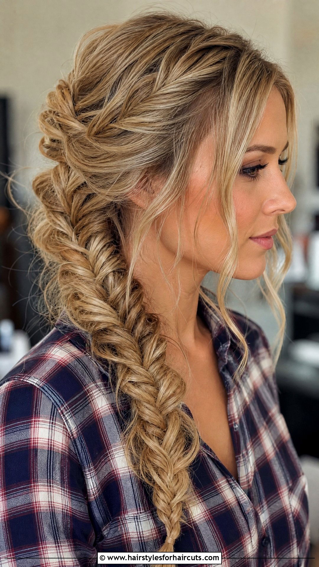 Fishtail Braid With Pulled Out Pieces Concert Hairstyle - 25 concert hairstyles - 25 concert hairstyles