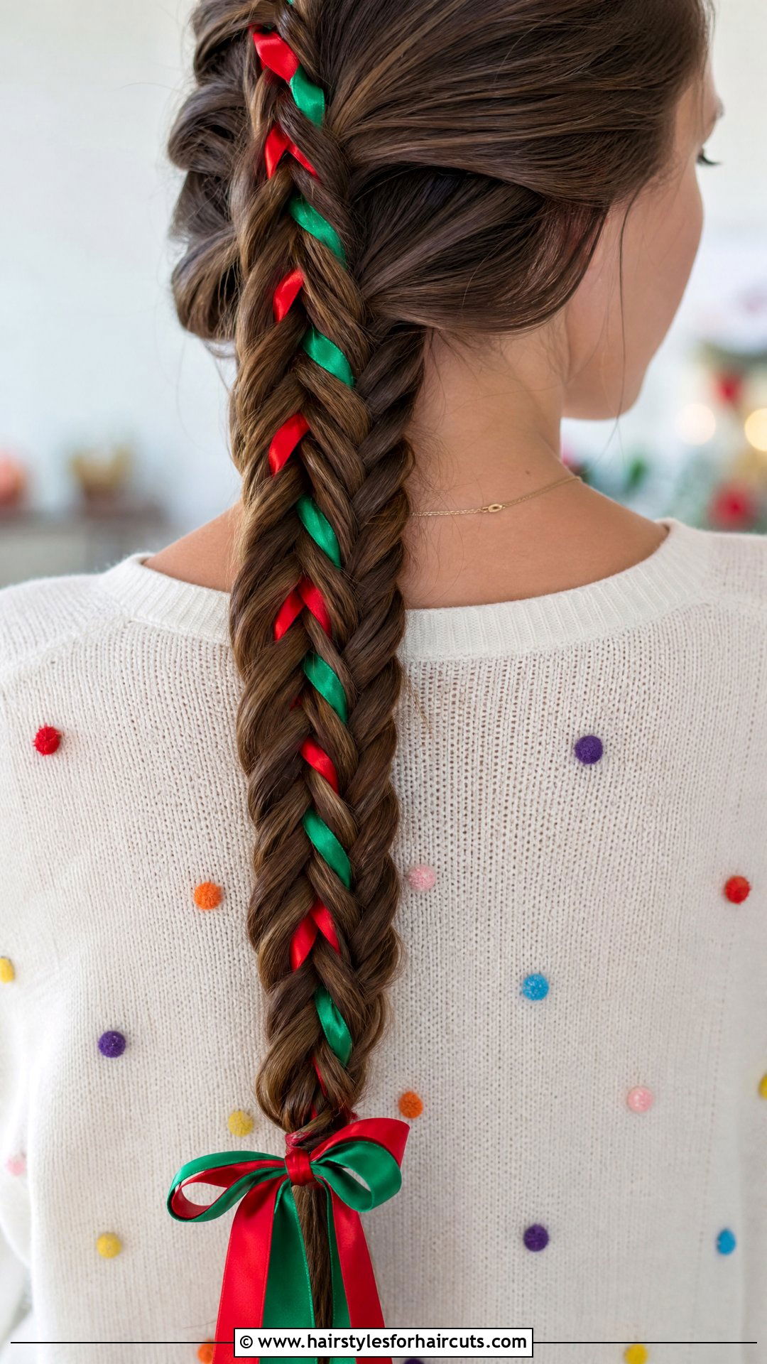 Fishtail Braid With Ribbon - 25 fish tail hairstyles - 25 fish tail hairstyles