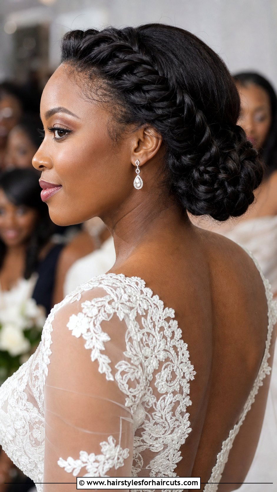 Fishtail Braided Low Bun - 25 low bun hairstyles for black hair wedding - 25 low bun hairstyles for black hair wedding
