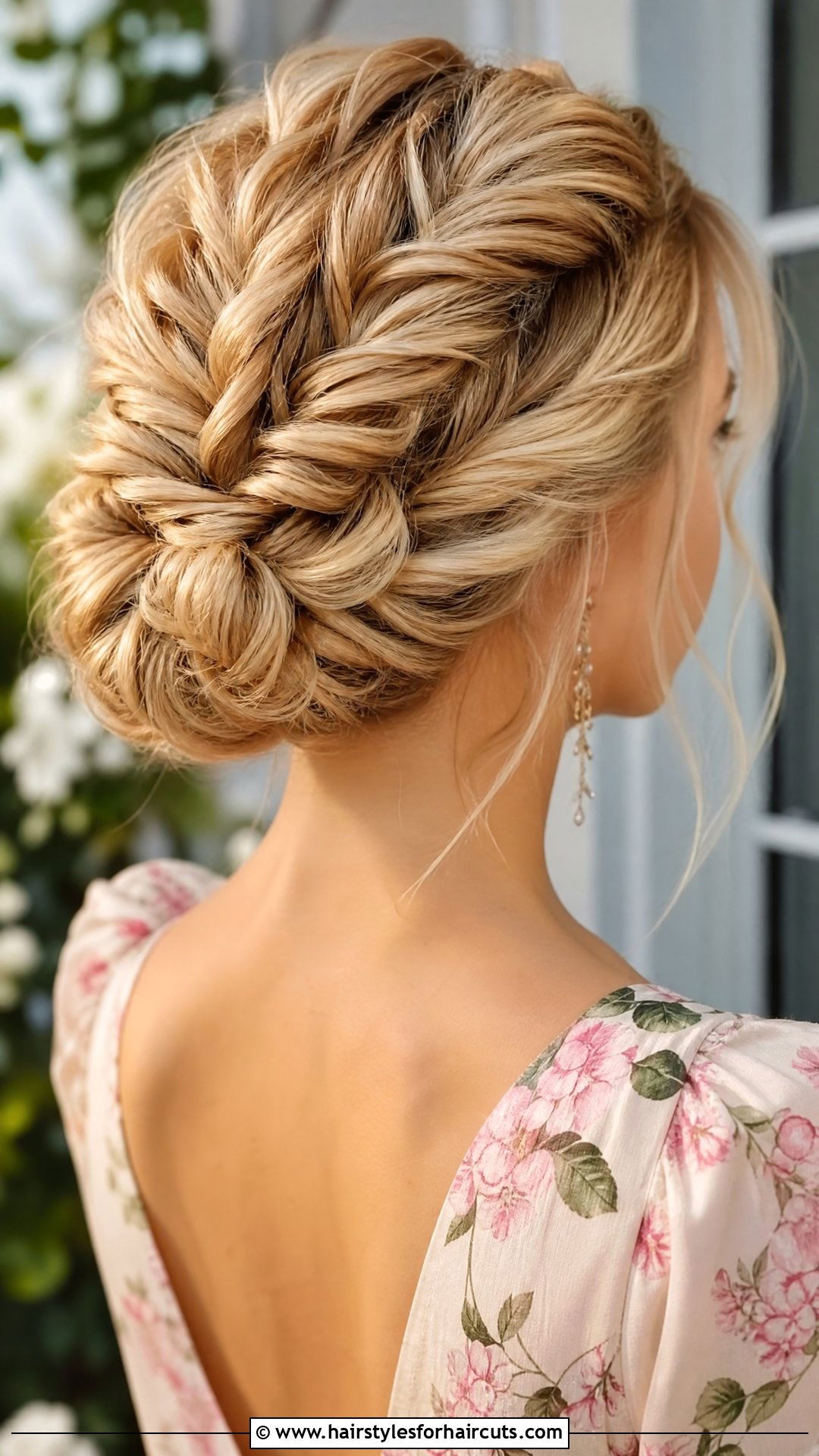 Fishtail Braided Updo - 25 updo hairstyles for medium hair - 25 updo hairstyles for medium hair