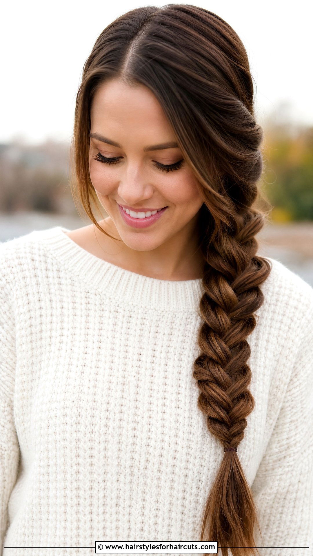 Fishtail Side Braid - 25 platts hairstyles - 25 platts hairstyles