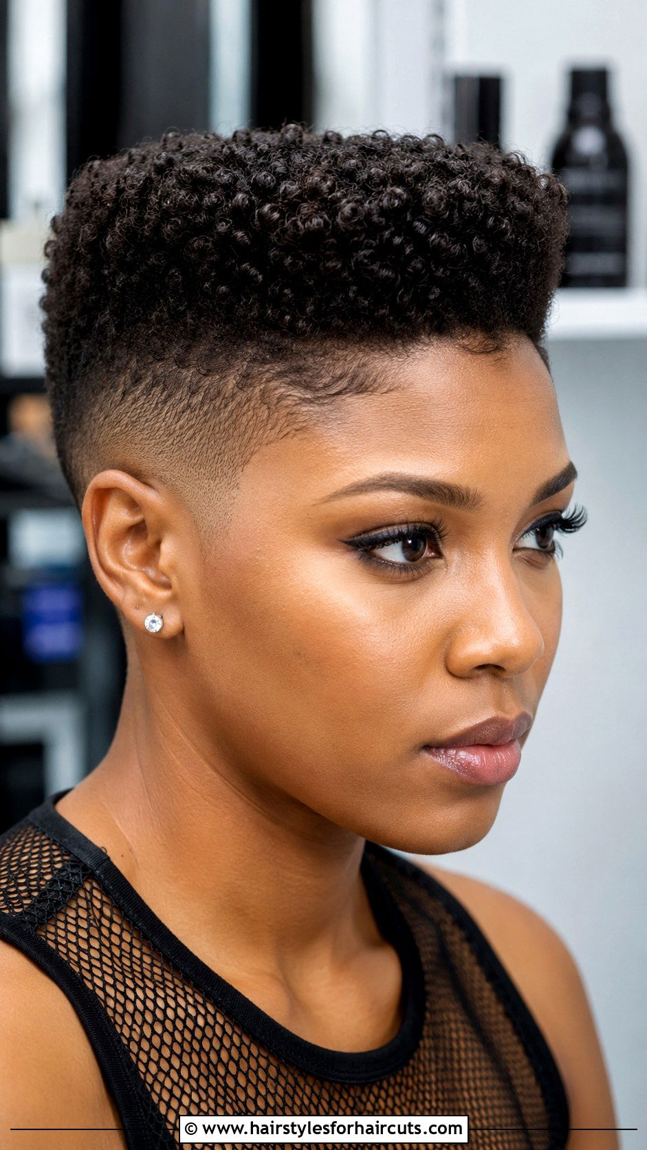 Flat Top Pin Curl Design - 25 short pin curl hairstyles for black hair - 25 short pin curl hairstyles for black hair
