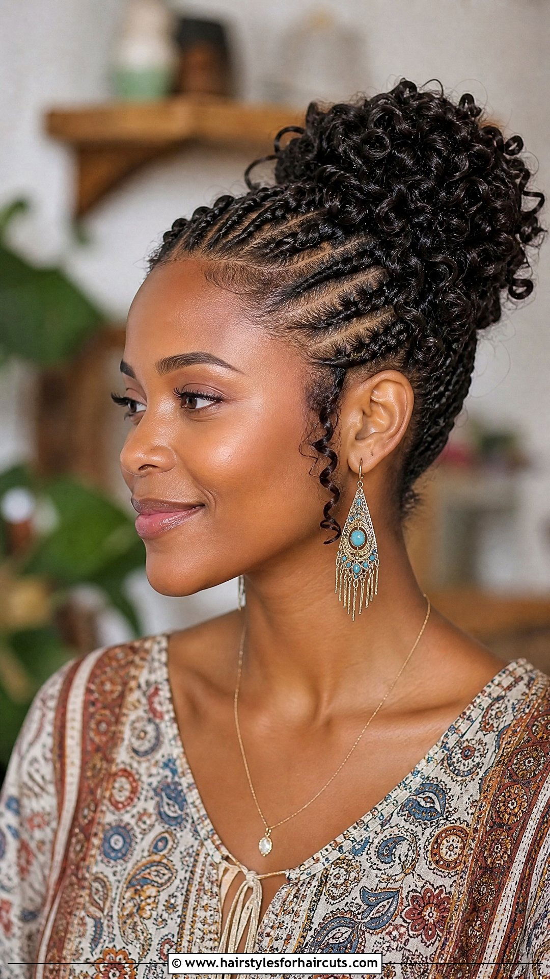 Flat Twist Curly Updo - 25 types of curly hairstyles - 25 types of curly hairstyles