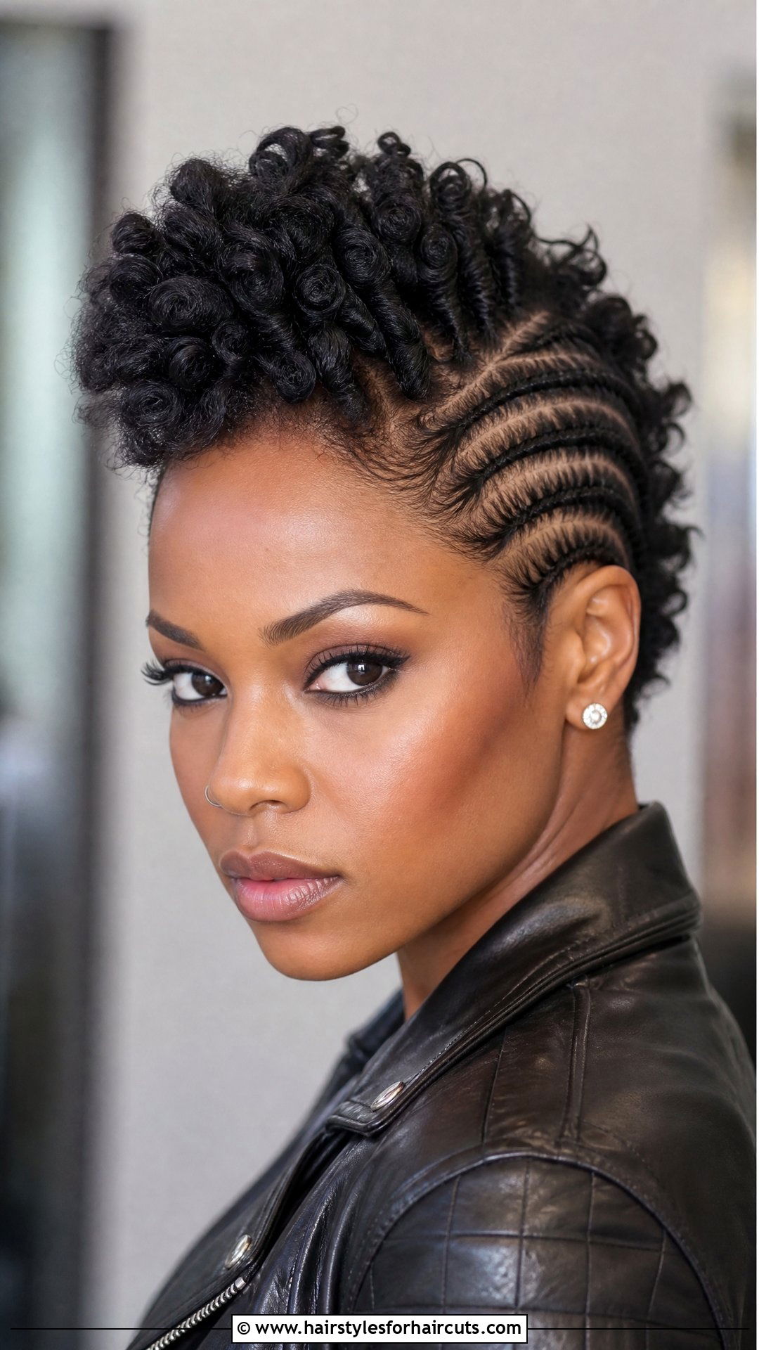 Flat Twist Mohawk - 25 flat twist hairstyles for natural hair - 25 flat twist hairstyles for natural hair