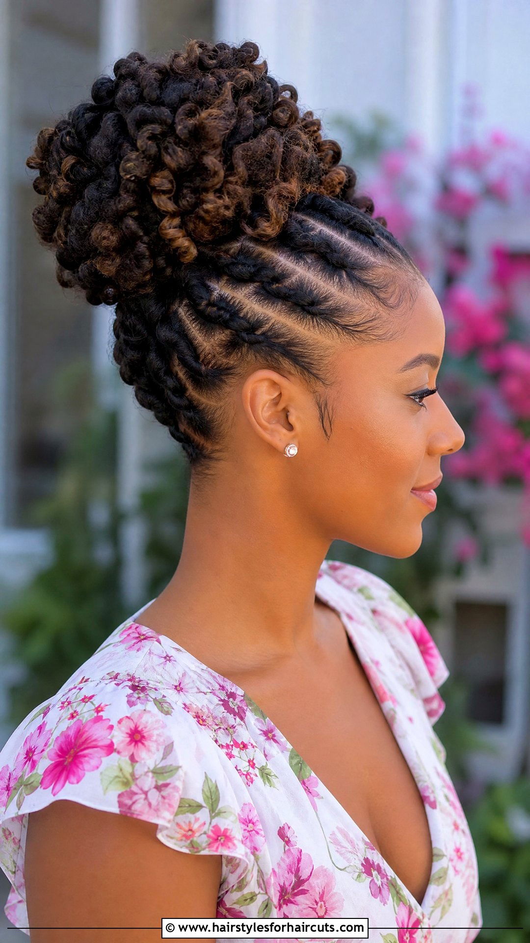 Flat Twist Out Updo - 25 twist out hairstyles for natural hair - 25 twist out hairstyles for natural hair