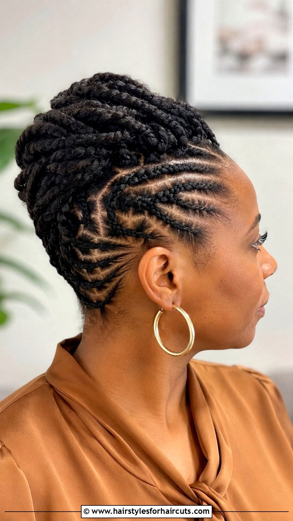 Flat Twist Updo - 25 easy black hairstyles - 25 easy black hairstyles