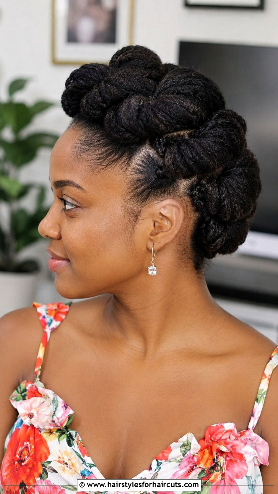 Flat Twist Updo - 25 easy hairstyles for thick hair black girl - 25 easy hairstyles for thick hair black girl
