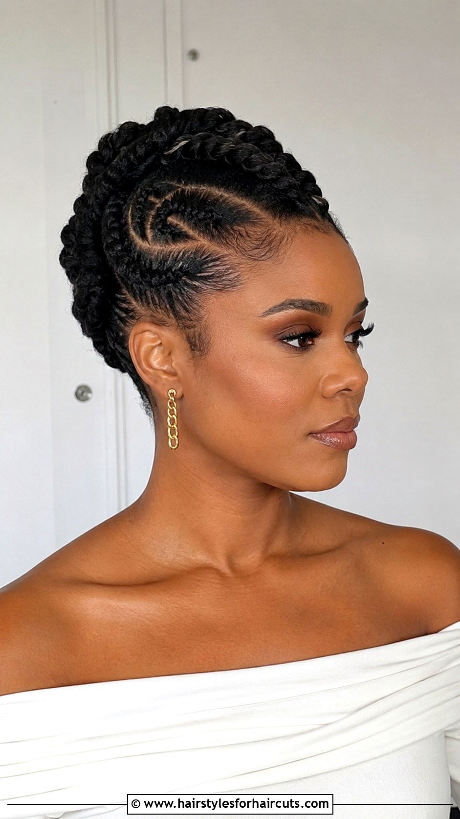 Flat Twist Updo - 25 baby shower hairstyles black hair - 25 baby shower hairstyles black hair
