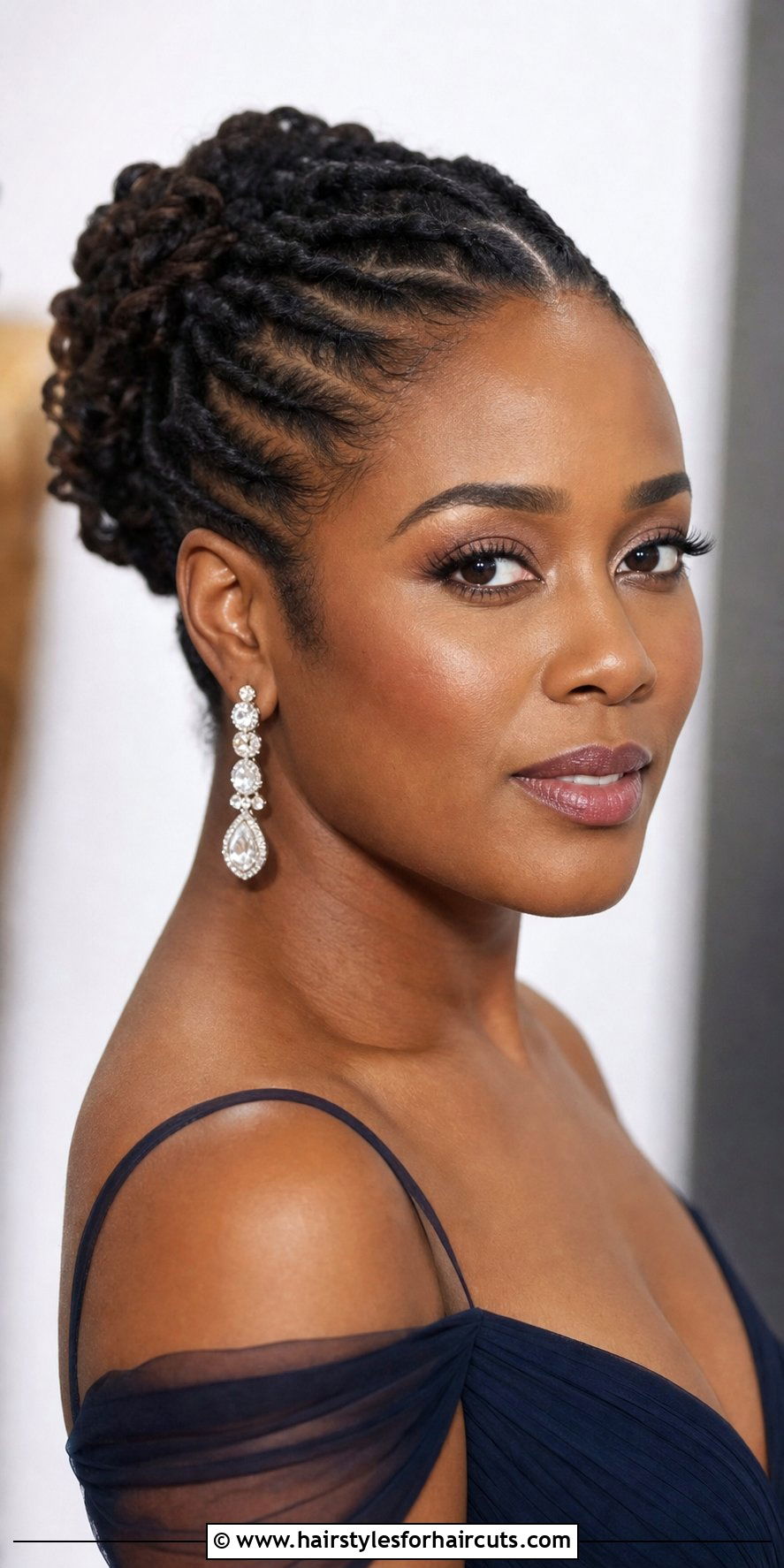 Flat Twist Updo - 25 hairstyles that dont damage hair - 25 hairstyles that don't damage hair