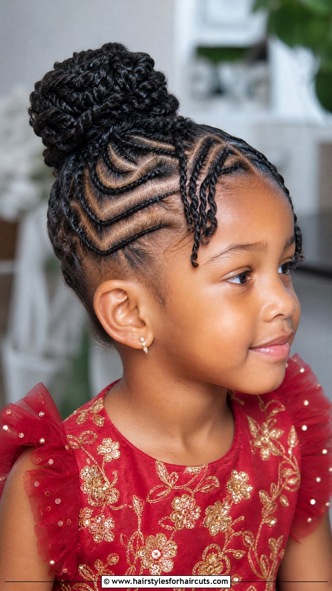 Flat Twist Updo - 25 black hairstyles for kids short hair - 25 black hairstyles for kids short hair