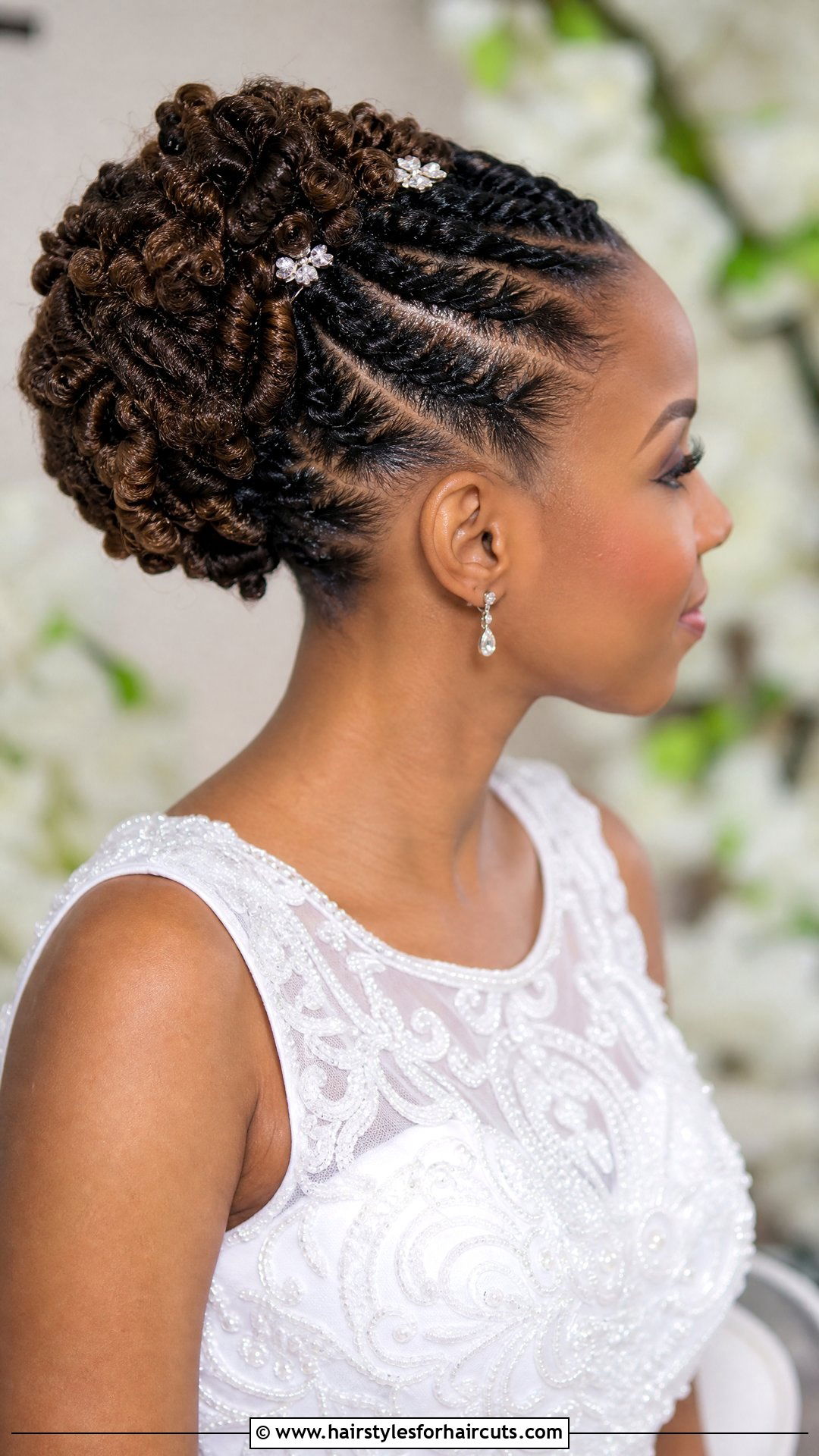 Flat Twist Updo - 25 wedding hairstyles black hair - 25 wedding hairstyles black hair