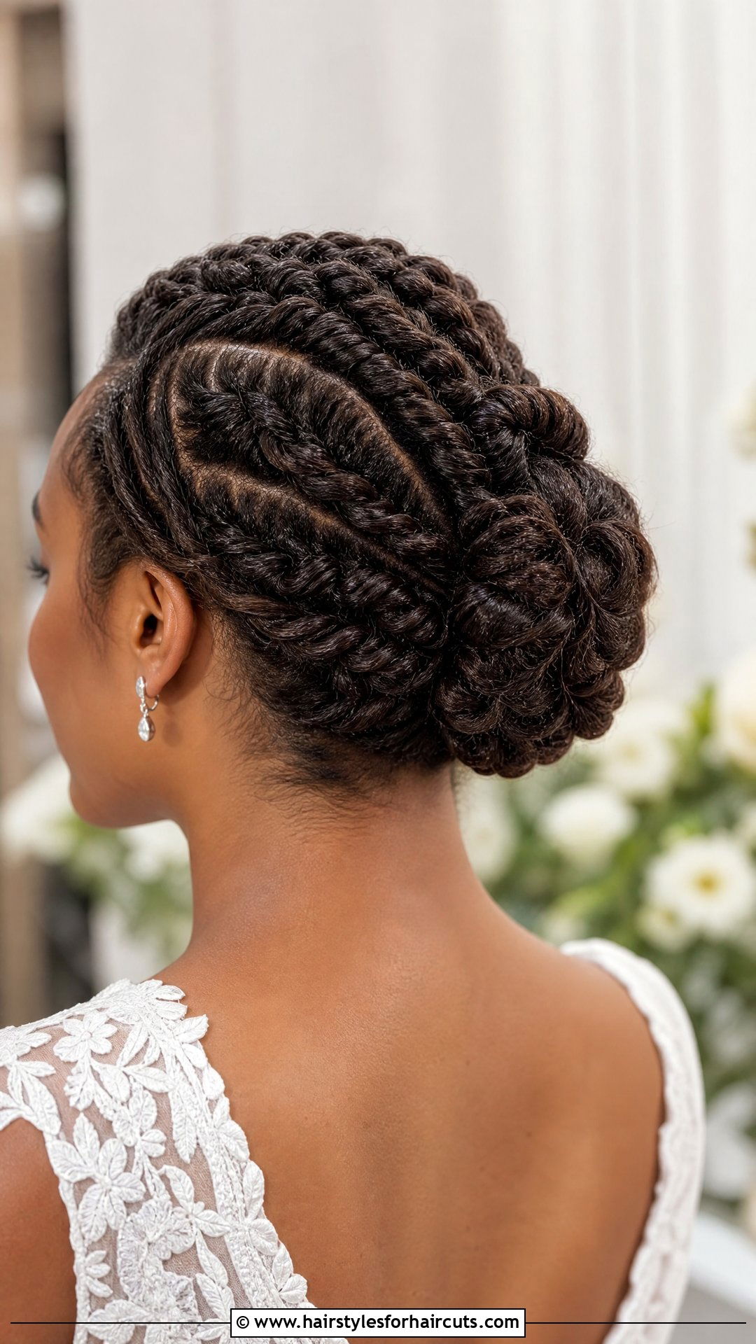 Flat Twist Updo - 25 wedding updo hairstyles for black hair - 25 wedding updo hairstyles for black hair