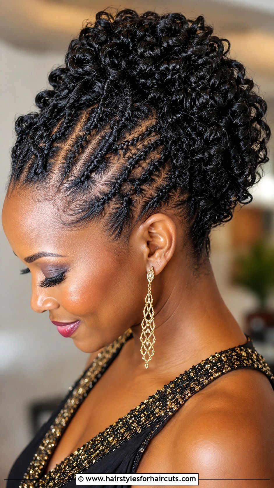 Flat Twist Updo Curls - 25 black women curly hairstyles - 25 black women curly hairstyles