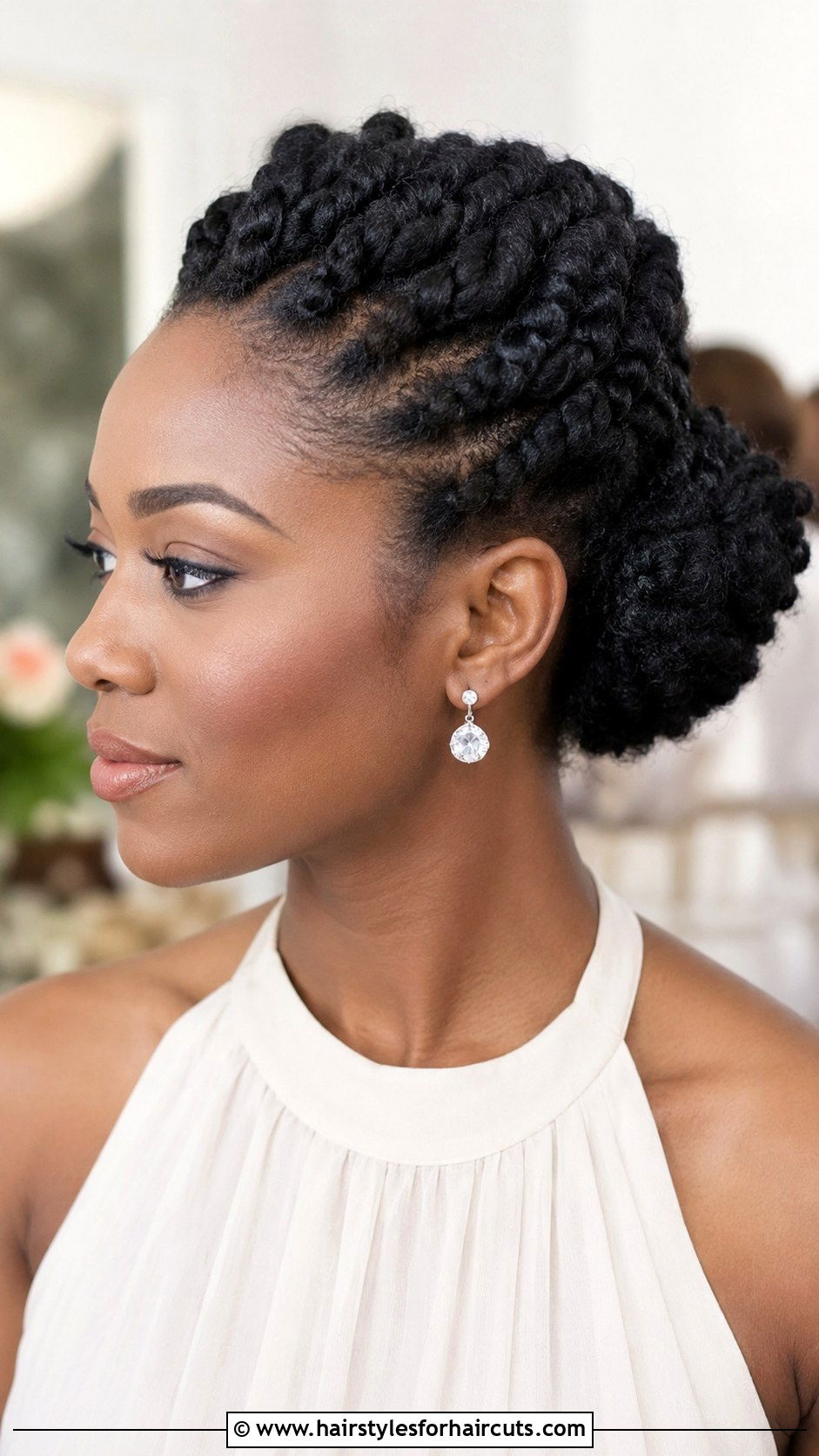 Flat Twist Updo Natural Hair - 25 easy natural hairstyles - 25 easy natural hairstyles