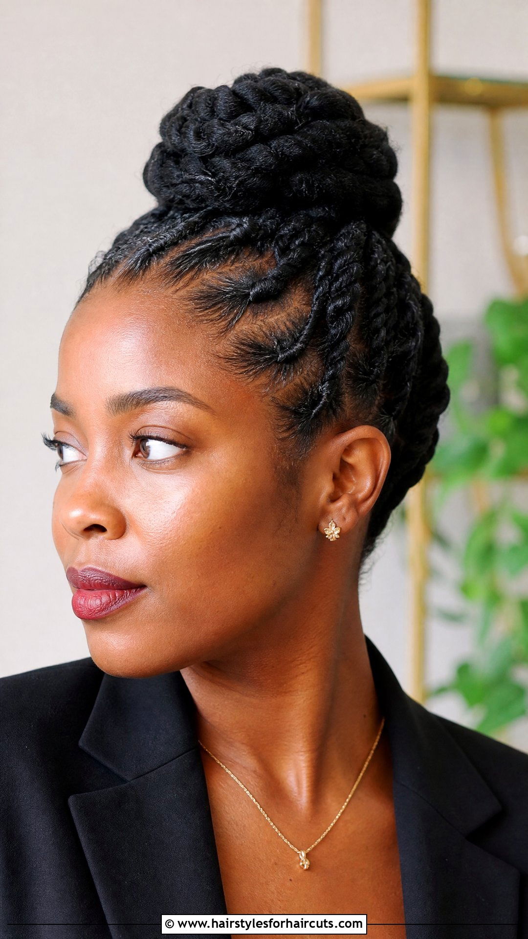 Flat Twist Updo Thick Natural Hair - 25 hairstyles for thick natural hair - 25 hairstyles for thick natural hair
