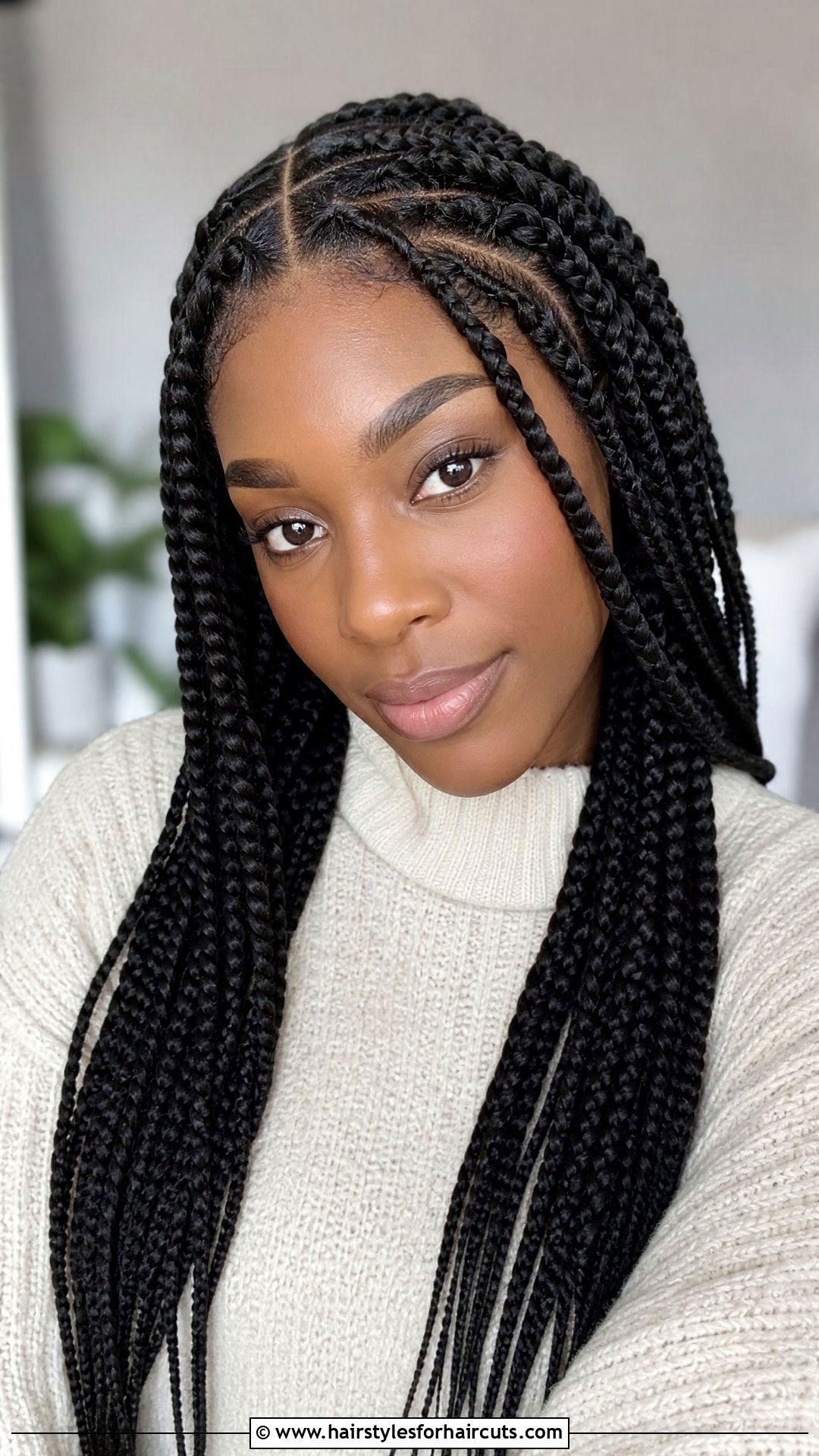 Flat Twist With Box Braids - 25 flat twist hairstyles for black hair - 25 flat twist hairstyles for black hair