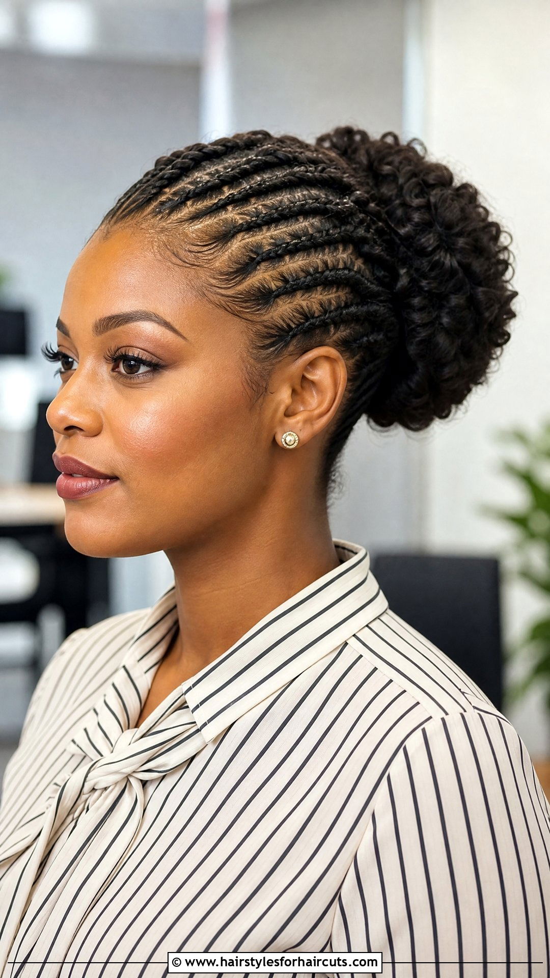 Flat Twisted Curly Updo - 25 professional curly hairstyles - 25 professional curly hairstyles