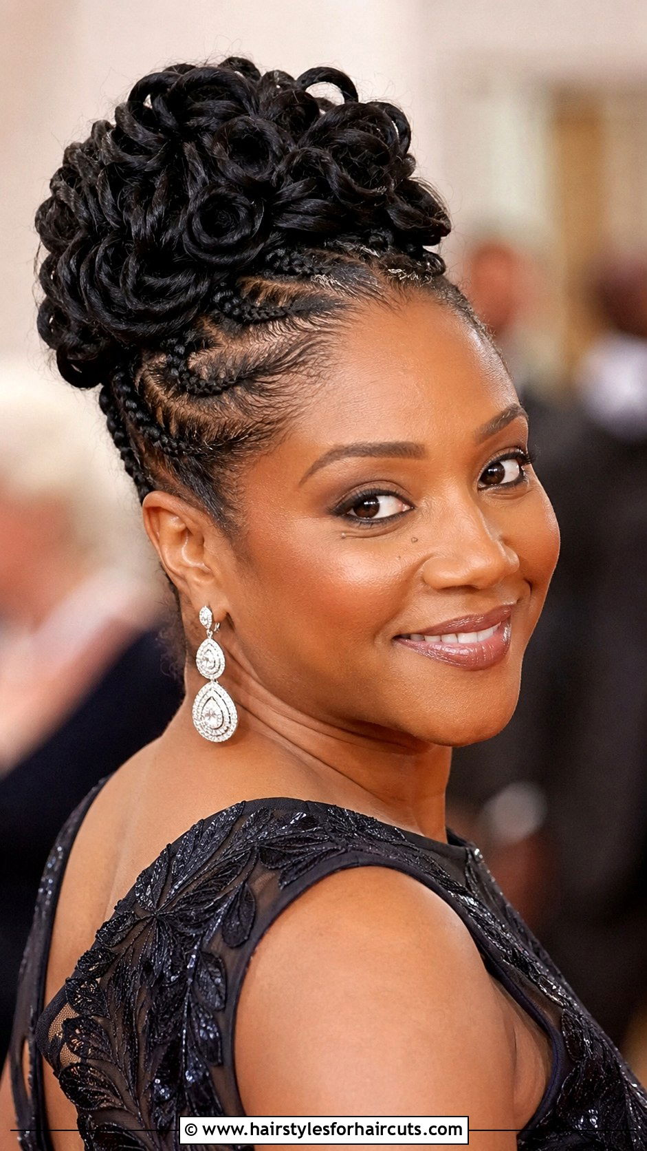 Flat Twisted Updo - 25 cute african short natural hairstyles - 25 cute african short natural hairstyles