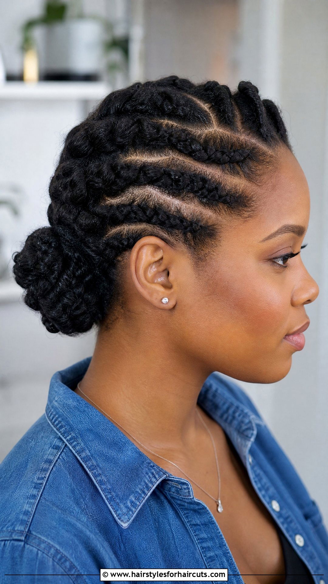 Flat Twists Updo - 25 last minute hairstyles for black hair - 25 last minute hairstyles for black hair