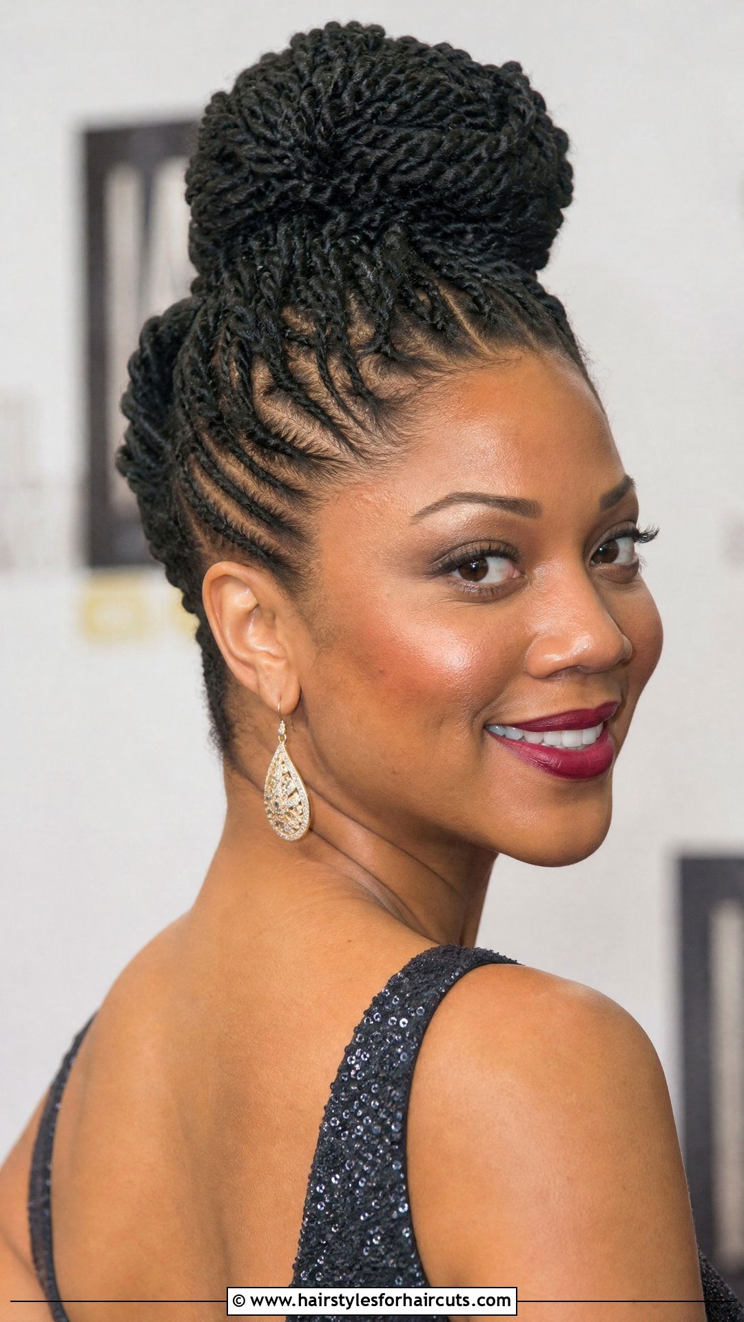 Flat Twists Updo - 25 women black hairstyles - 25 women black hairstyles
