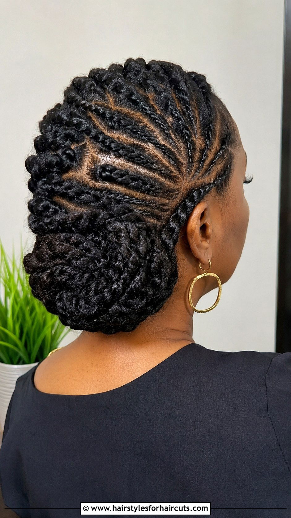 Flat Twists Updo - 25 african women hairstyles - 25 african women hairstyles