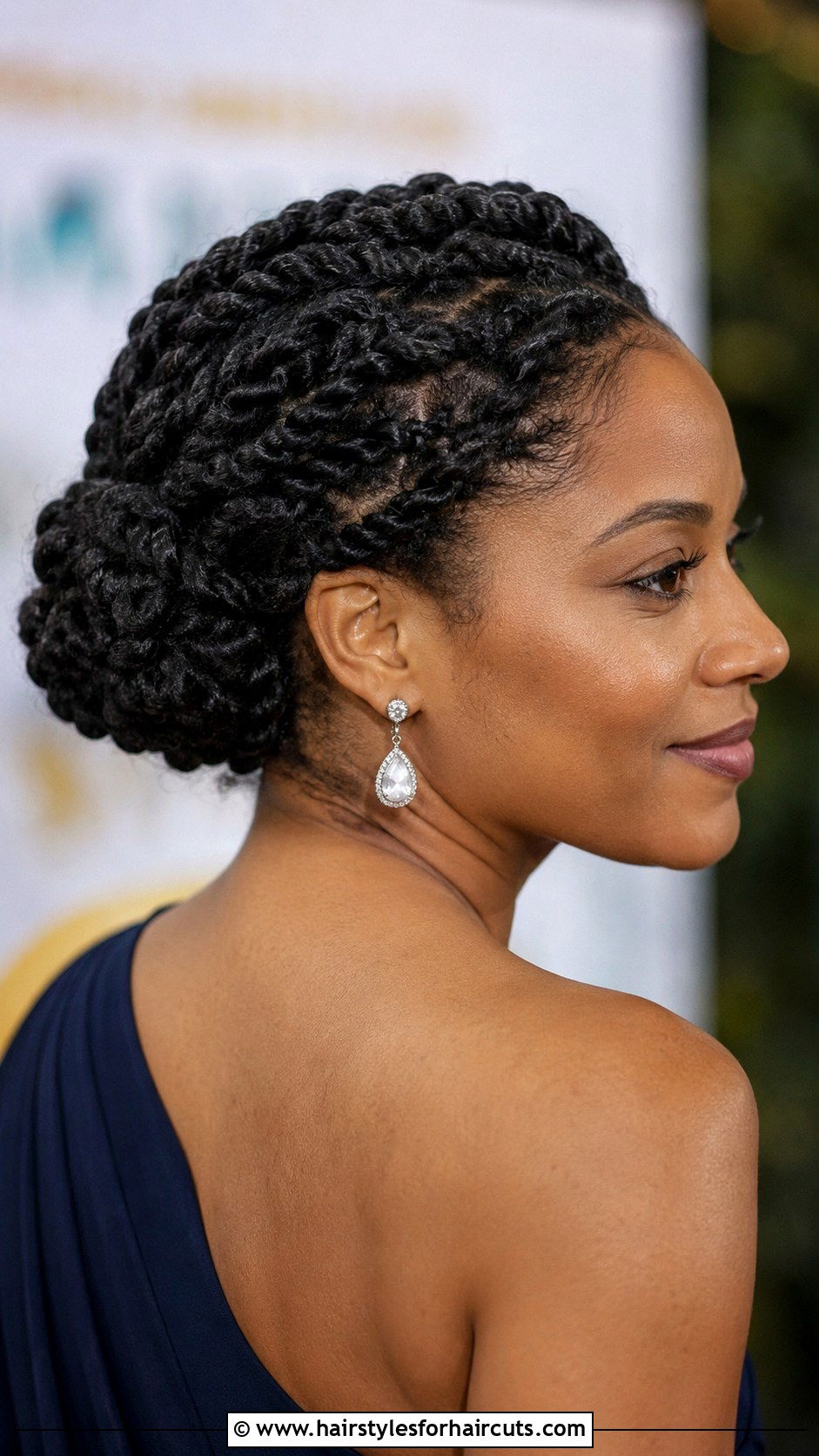 Flat Twists Updo - 25 protective hairstyles for natural hair - 25 protective hairstyles for natural hair