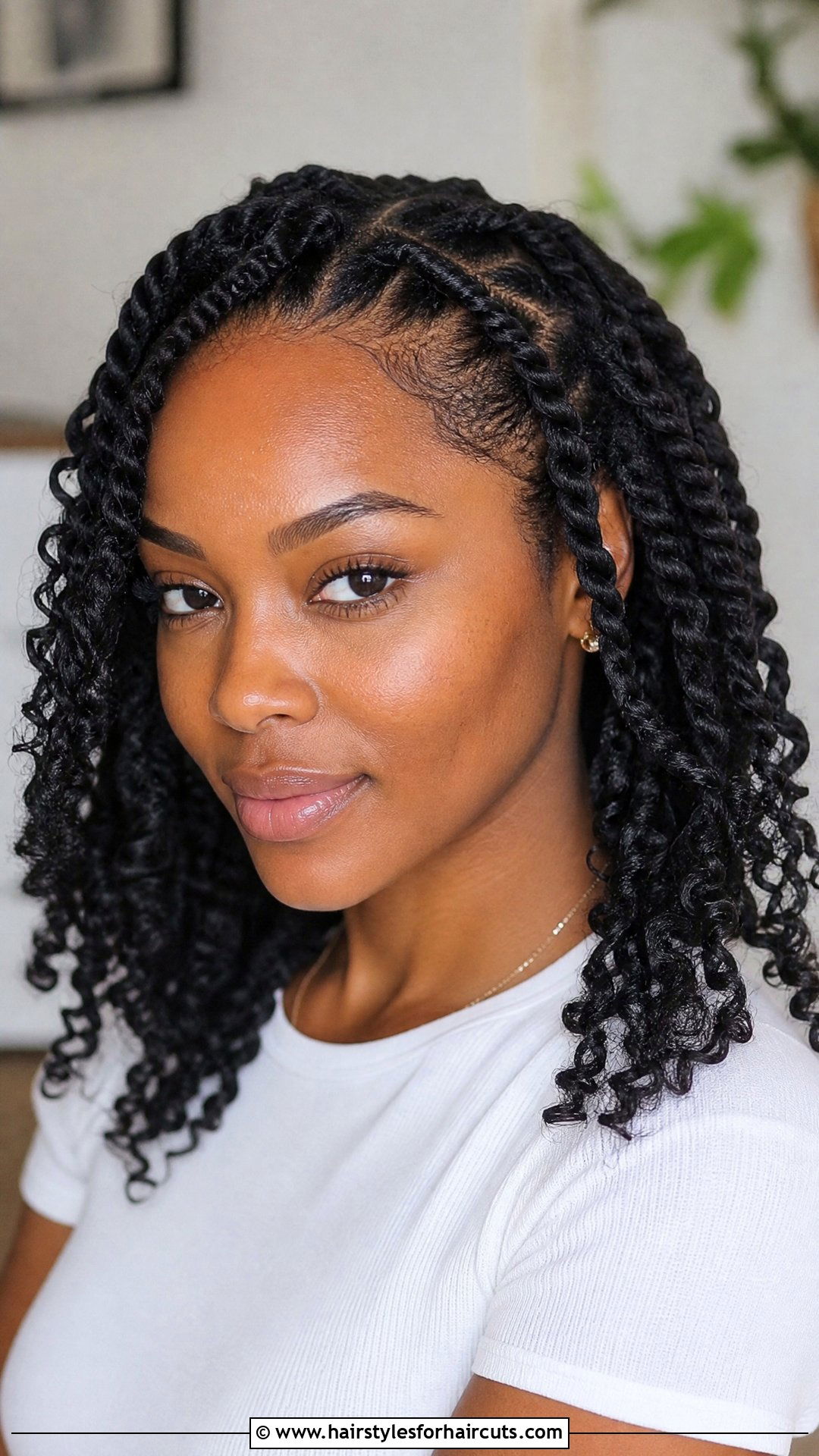 Flat Twists With Loose Ends - 25 long black hairstyles - 25 long black hairstyles